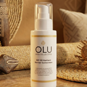 A bottle of sunscreen