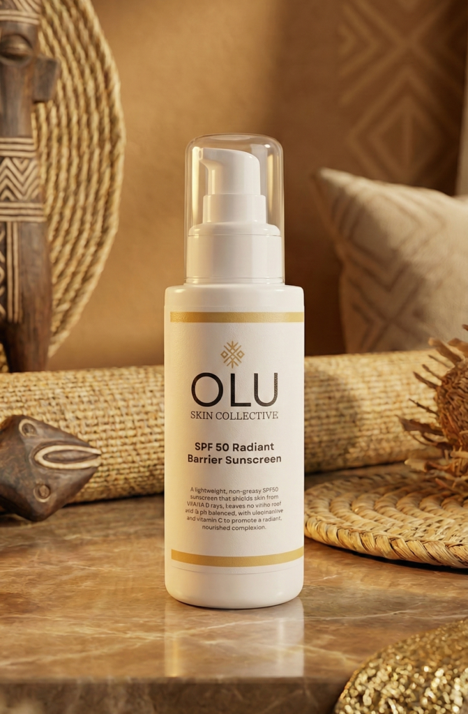 A bottle of sunscreen